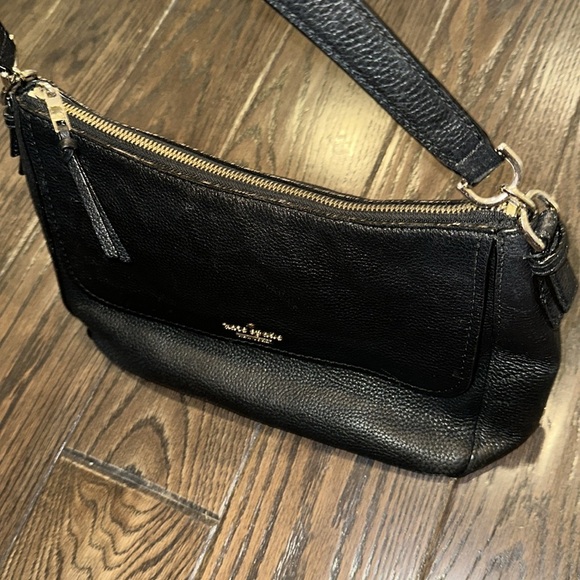 Kate Spade Classic Black Pebbled Shoulder Bag - Picture 8 of 11